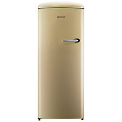Gorenje ORB153 Freestanding Fridge, A+++ Energy Rating, Left-Hand Hinge, 60cm Wide Cream